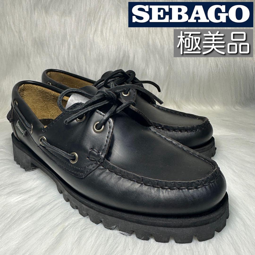 極美品✨SEBAGO セバゴ デッキシューズ 924 ブラック 6サイズ レザー