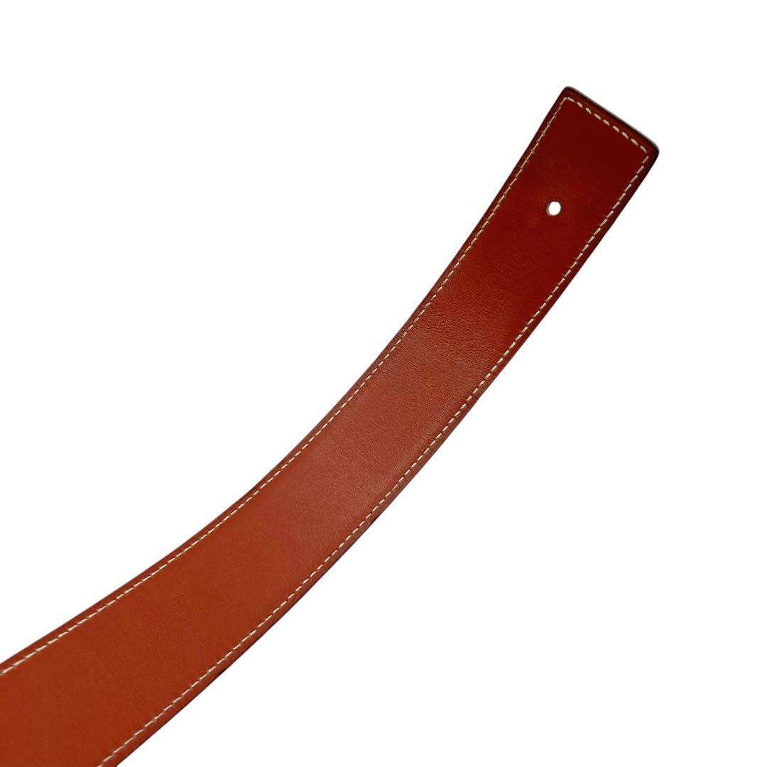 ⭐️良品⭐️ エルメス レザー ベルト 80 ブラウン ブラック