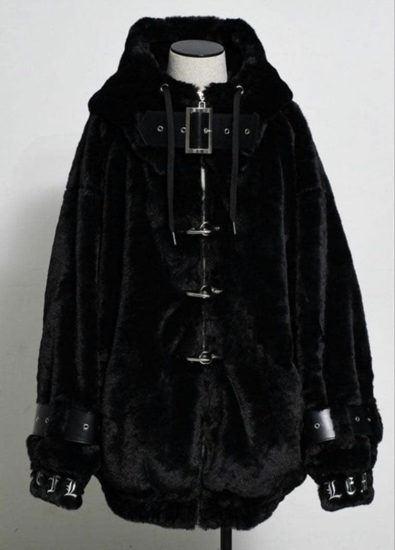 REFLEM レフレム ファイヤーマンバックルベルトハイネック ファー パーカー