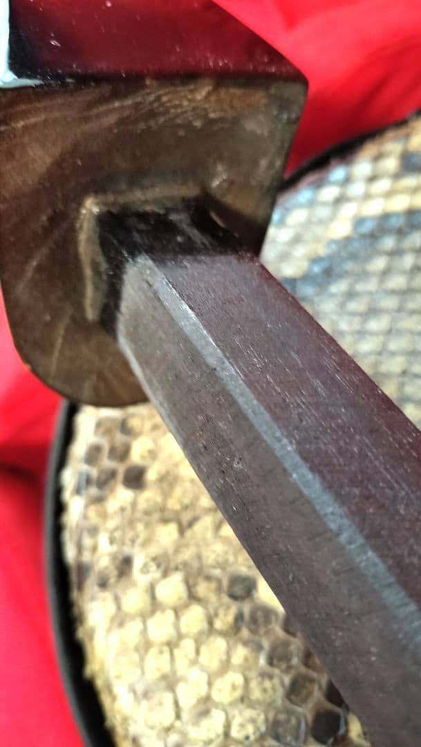 三線 本革 盛島開鐘チーガ 美品