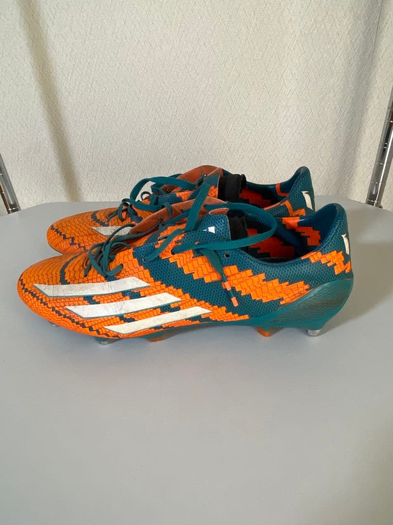 アディダス アディゼロ F50 SG LM(オレンジ×グリーン)