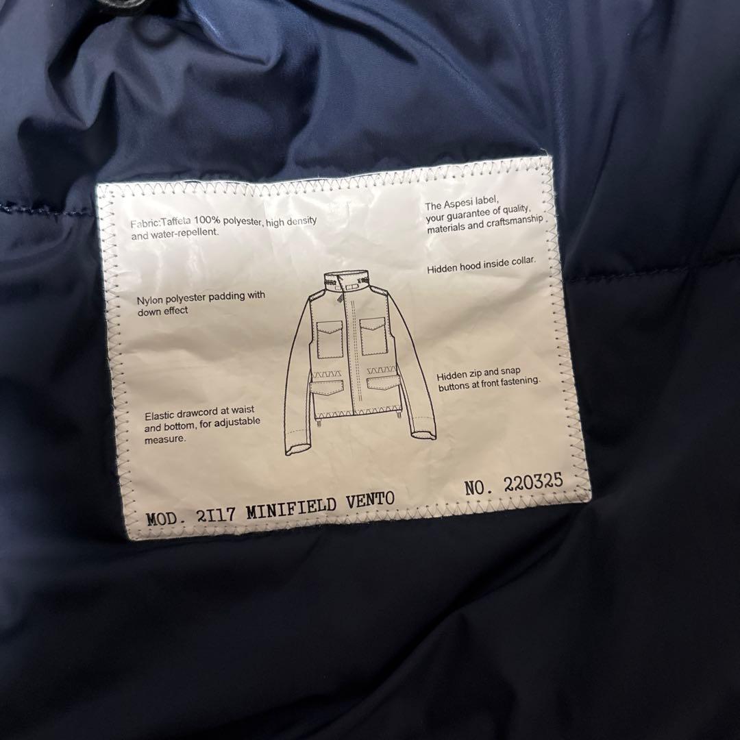 ASPEI アスペジ　M-65 ネイビー ミリタリージャケット