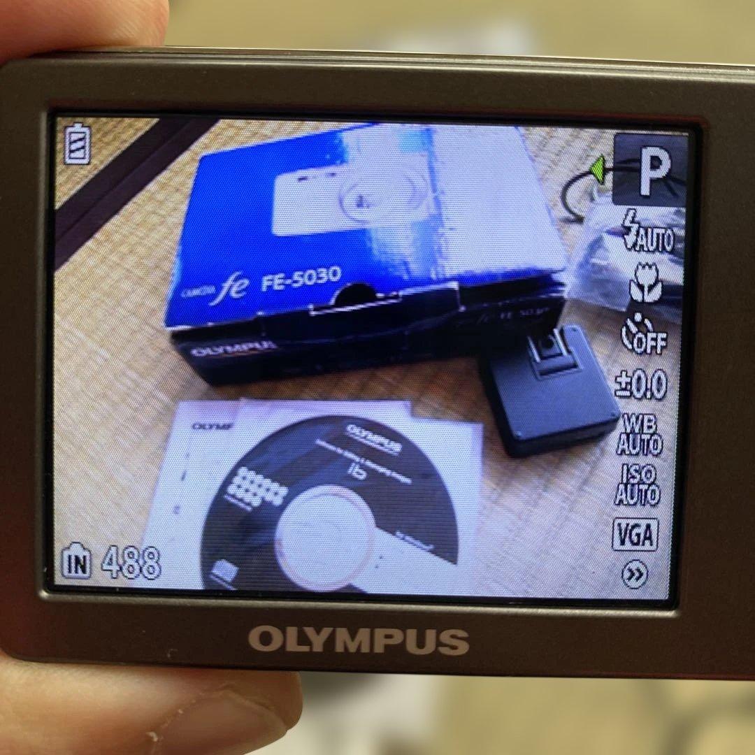 OLYMPUS FE-5030 コンパクトデジタルカメラ ピンク 動作品