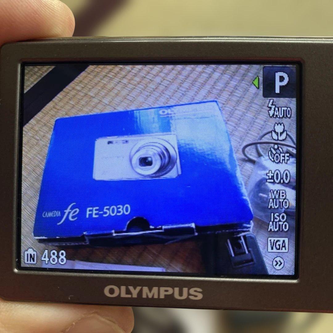 OLYMPUS FE-5030 コンパクトデジタルカメラ ピンク 動作品