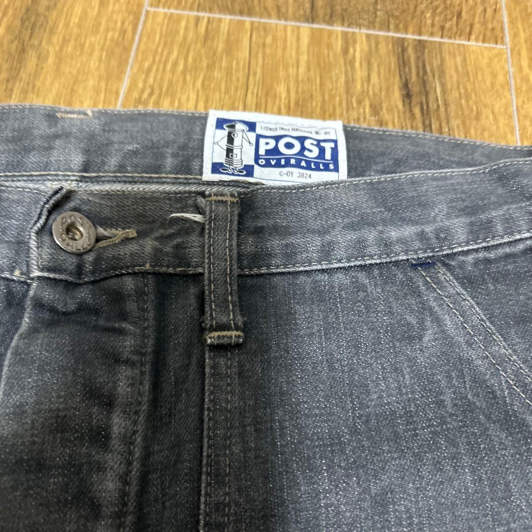 ポストオーバーオールズ　ペインターパンツ　黒