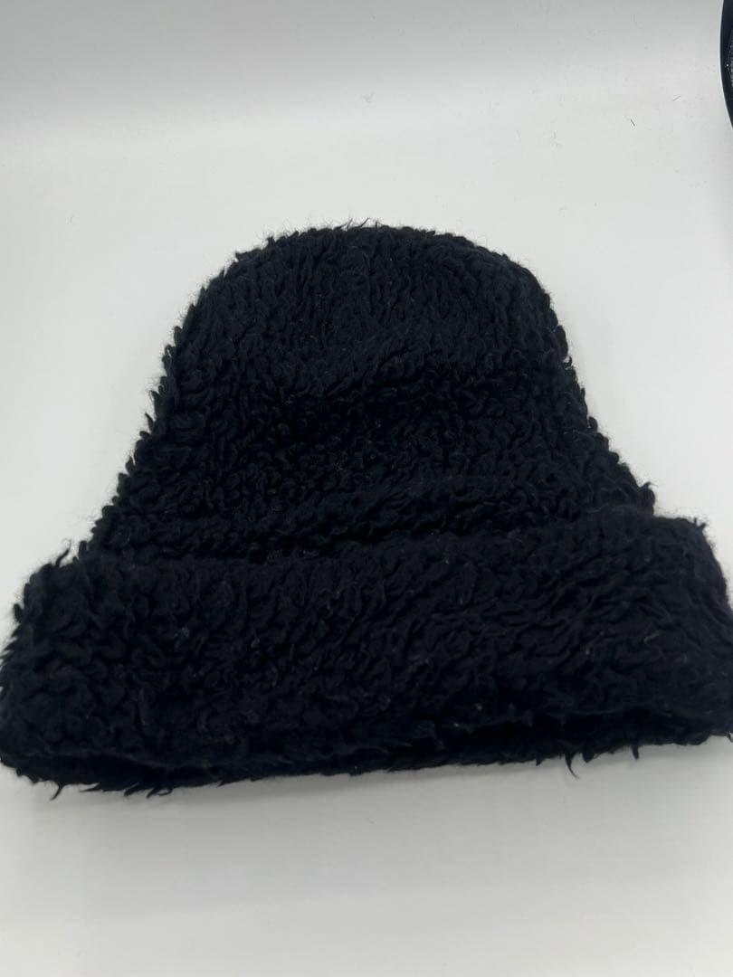 tricot COMME des GARCONS ボアニット帽ブラック希少ビッグ
