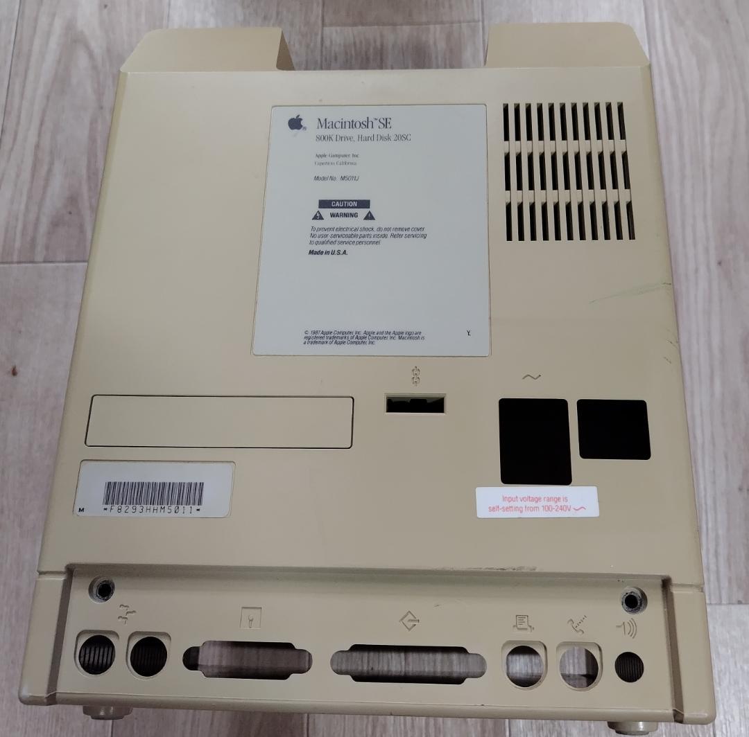 Apple M5011 Macintosh SE 貴重 パネル内面サイン入り