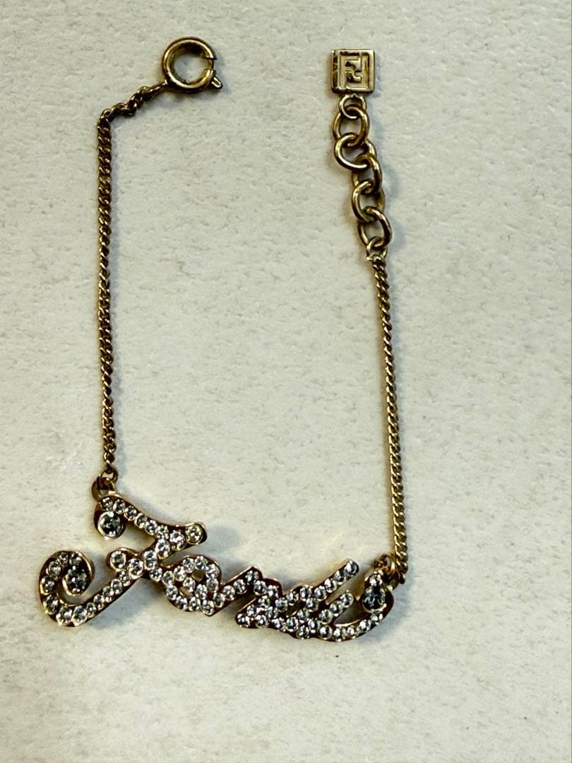 FENDI ラインストーン　ブレスレット