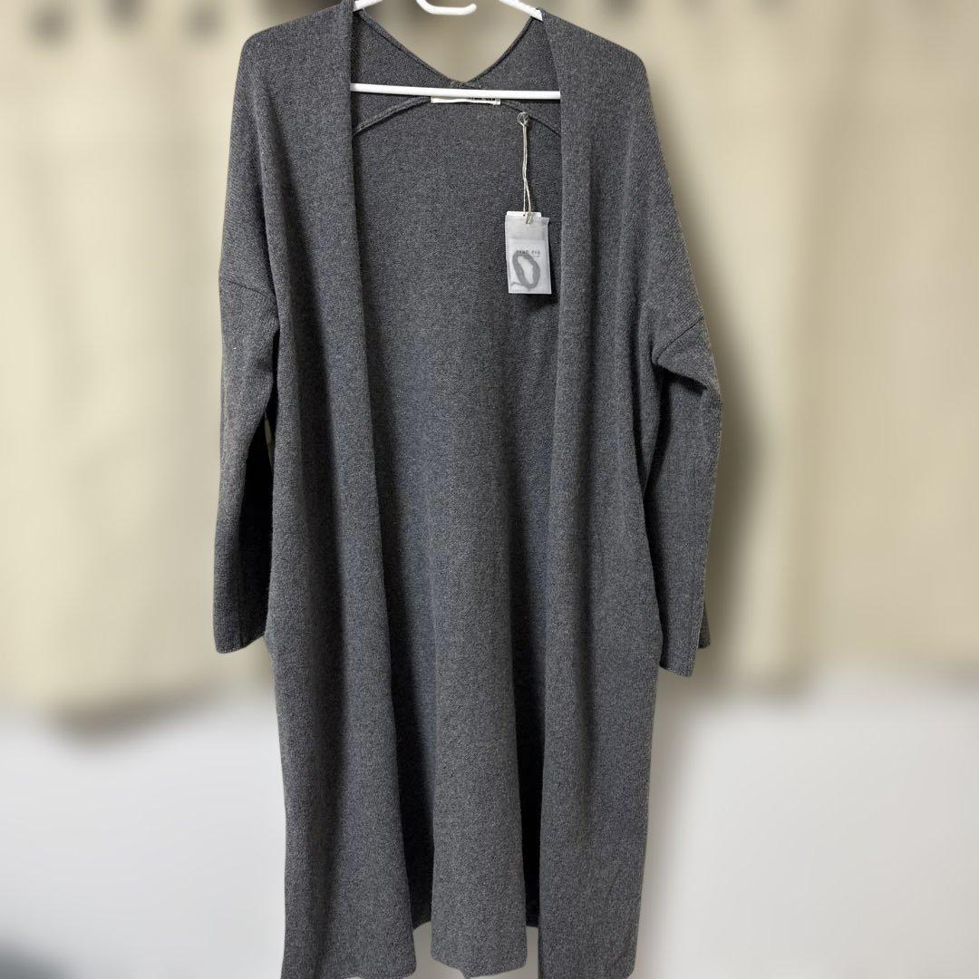 エヴァムエヴァ　セーブルカーディガン M グレー　未使用タグ付き