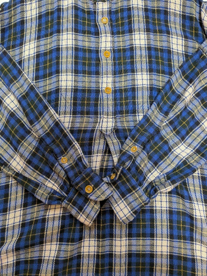 45R45rpm ジンバネルチェックのビッグシャツドレス