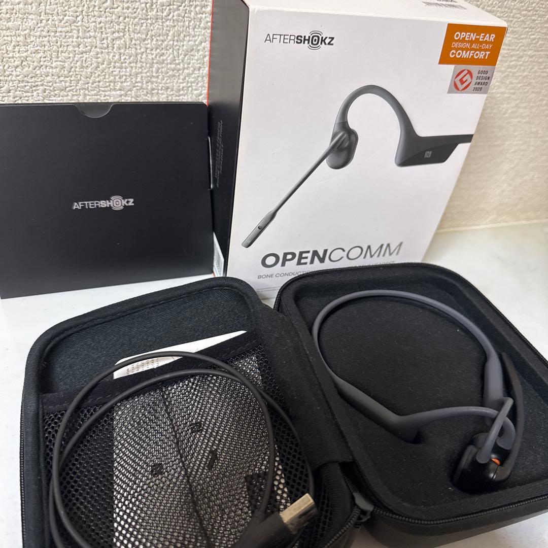 値下げSale中　 OPENCOMM 骨伝導無線bluetooth ヘッドセット