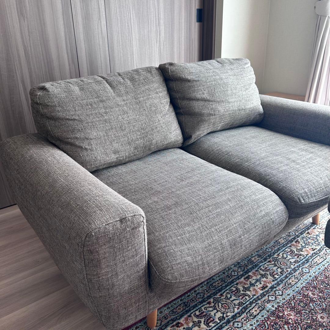 匿名配送*送料込*unico ウニコMOLN ソファ 2シーター ファブリック