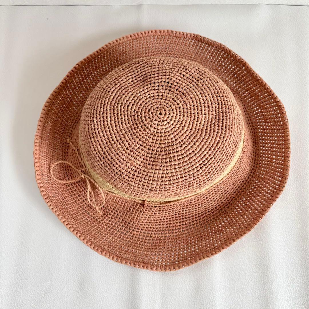 【美品】【ヘレンカミンスキー】ラフィア プロバンス10 麦わら帽子 バイカラー