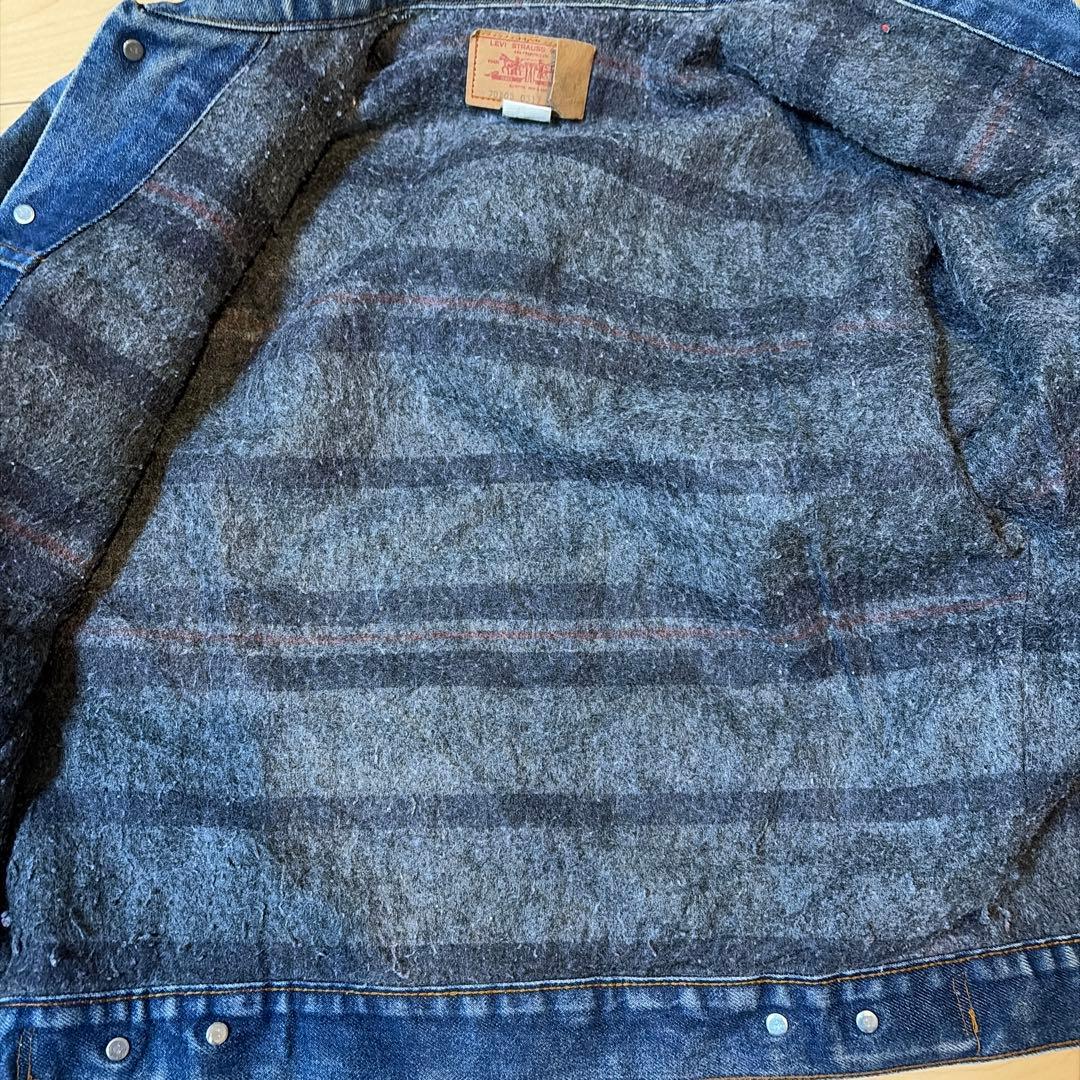 70s USA製　Levi's 70505 デニムジャケット 鬼ひげ　40