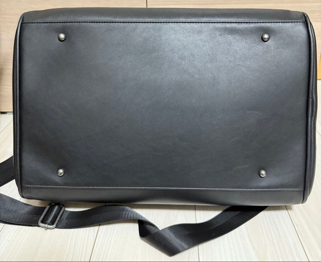 【美品】DIESEL 2way ボストンバッグ レザー ブラック 大容量