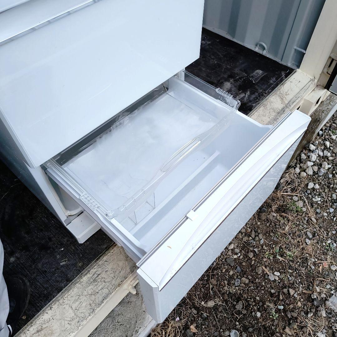 運搬取付無料！クリスタルピュアホワイト・純正三菱ノンフロン冷蔵庫！完動品超美品！