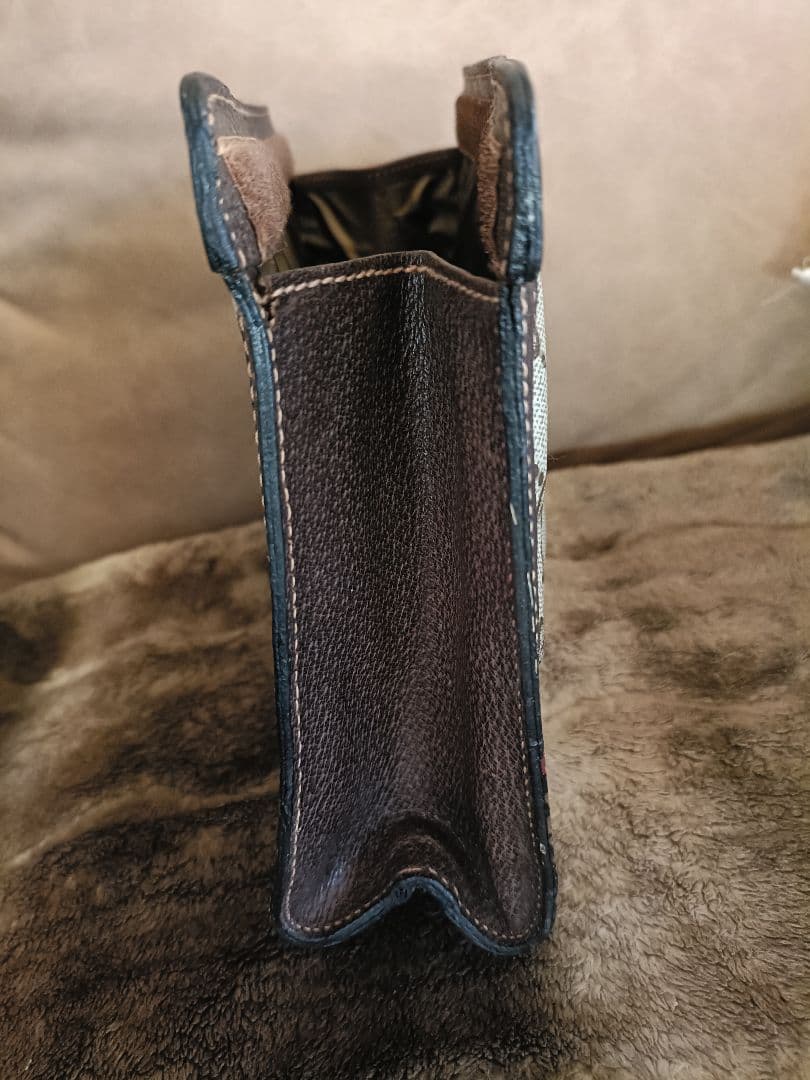 GUCCI シェリーライン クラッチバッグ レザー PVC GG セカンドバッグ