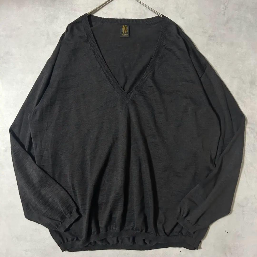 完売品 美品 BATONER Ramie V Neck Knit 24SS