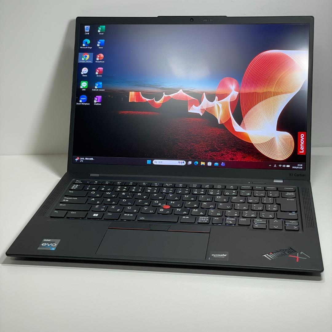 第12世代i5 ThinkPad X1 Carbon Gen10 バッテリー◎