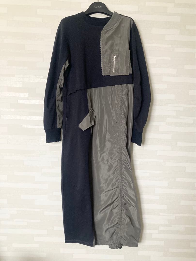 AULA AILA ミリタリーライクカットソーワンピース