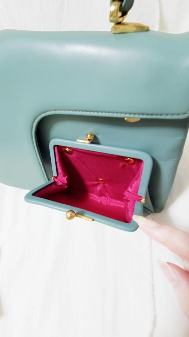 Paul Smith ミントグリーン ハンドバッグ　パーティー　結婚式