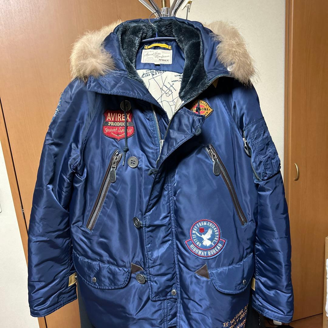 AVIREX N-3Bネイビー ミリタリージャケット