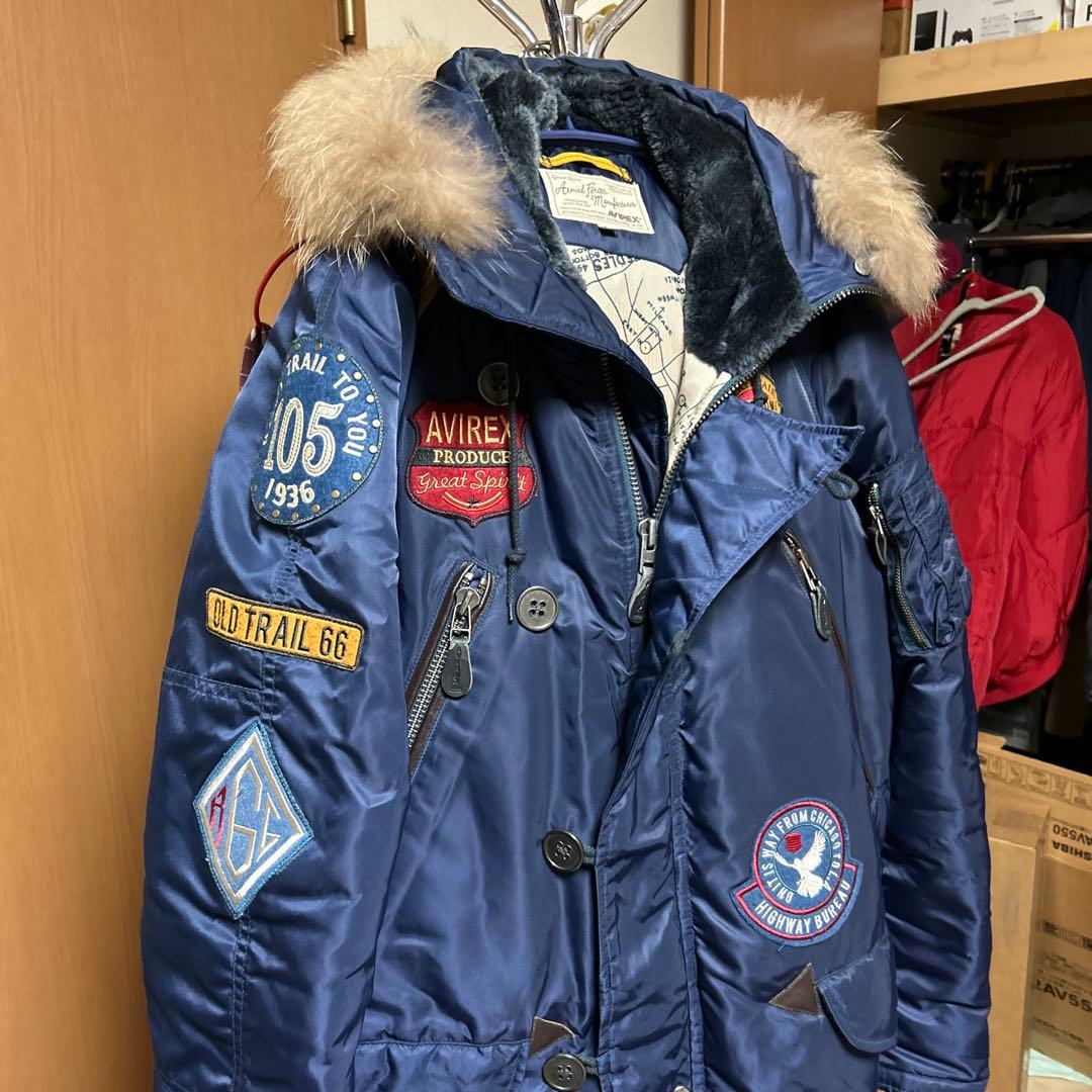 AVIREX N-3Bネイビー ミリタリージャケット