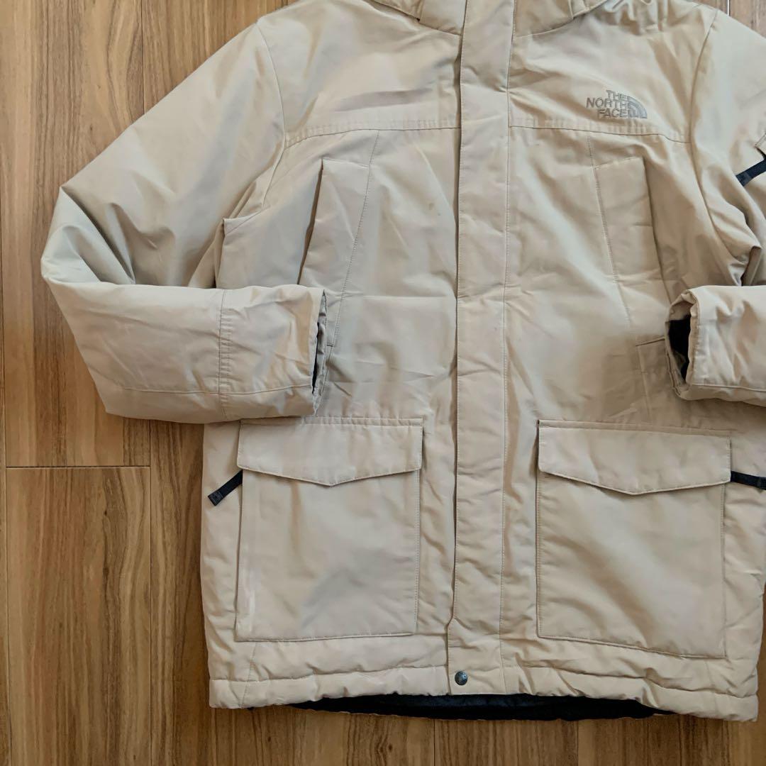 LノースフェイスVXベージュマクマードダウンジャケットパーカーファー付