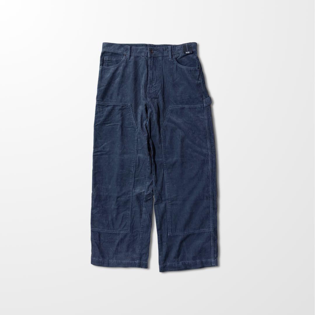 ダブルニー　コーデュロイ ワーク　グレー　　W34 ペインター　カーペンター