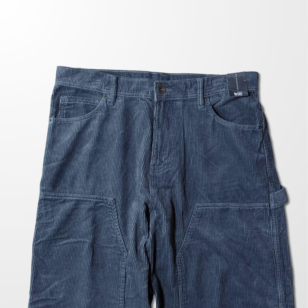 ダブルニー　コーデュロイ ワーク　グレー　　W34 ペインター　カーペンター