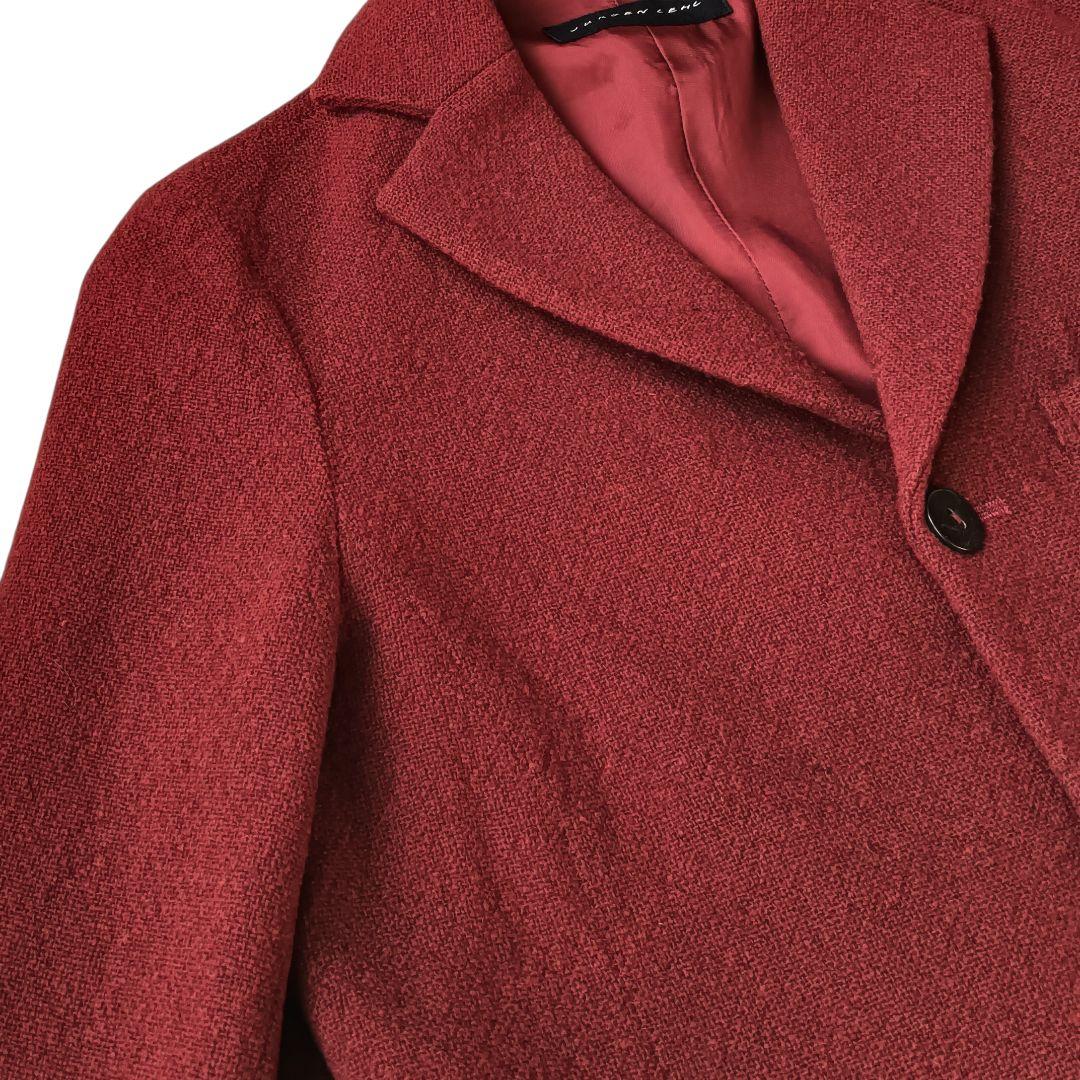 【ヨーガンレール】ウールテーラードジャケット М テラコッタ