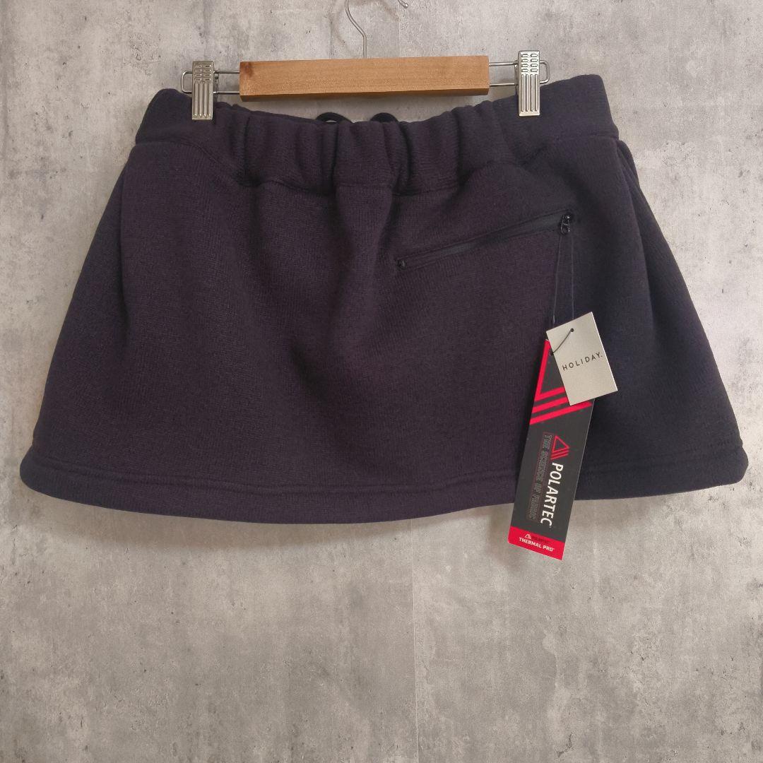 新品＊HOLIDAY サーマルプロフリースタックミニスカート 黒