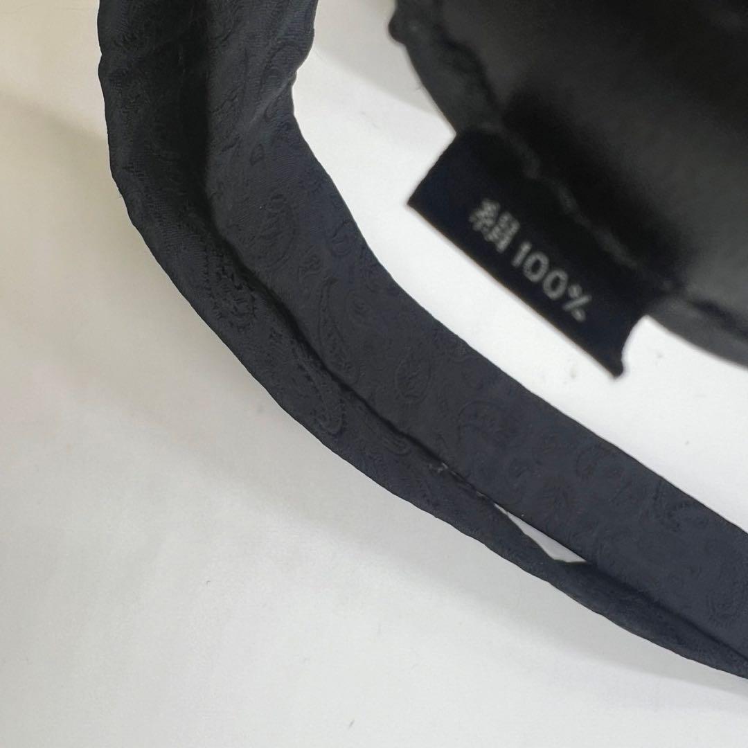 希少　クリスチャンディオール　サスペンダー　黒　Y型　ペイズリー　ボタンタブ式