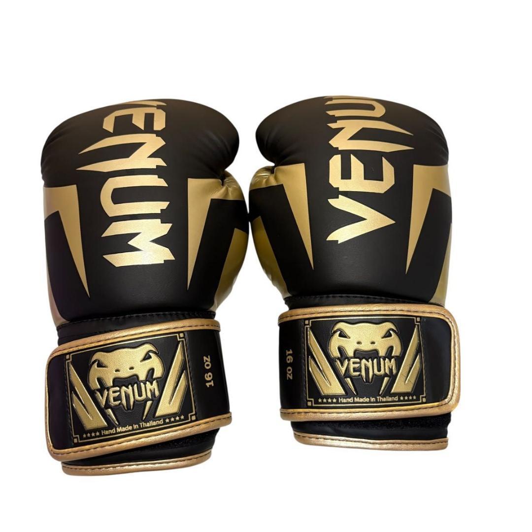 ヴェノム　ボクシンググローブ 16oz ブラック×ゴールド