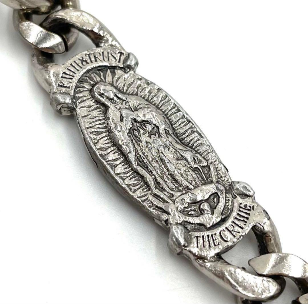 6a01_希少 CRIMIE マリア ウォレットチェーン 肉厚 51cm