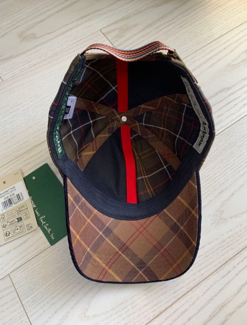Barbour Paul Smith 6パネルチェックキャップ バブアー