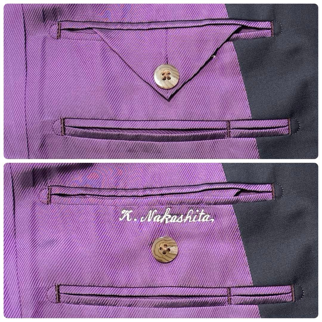 外装美品✨ポールスチュアート ビジネススーツ スリーピース 光沢 黒 総裏