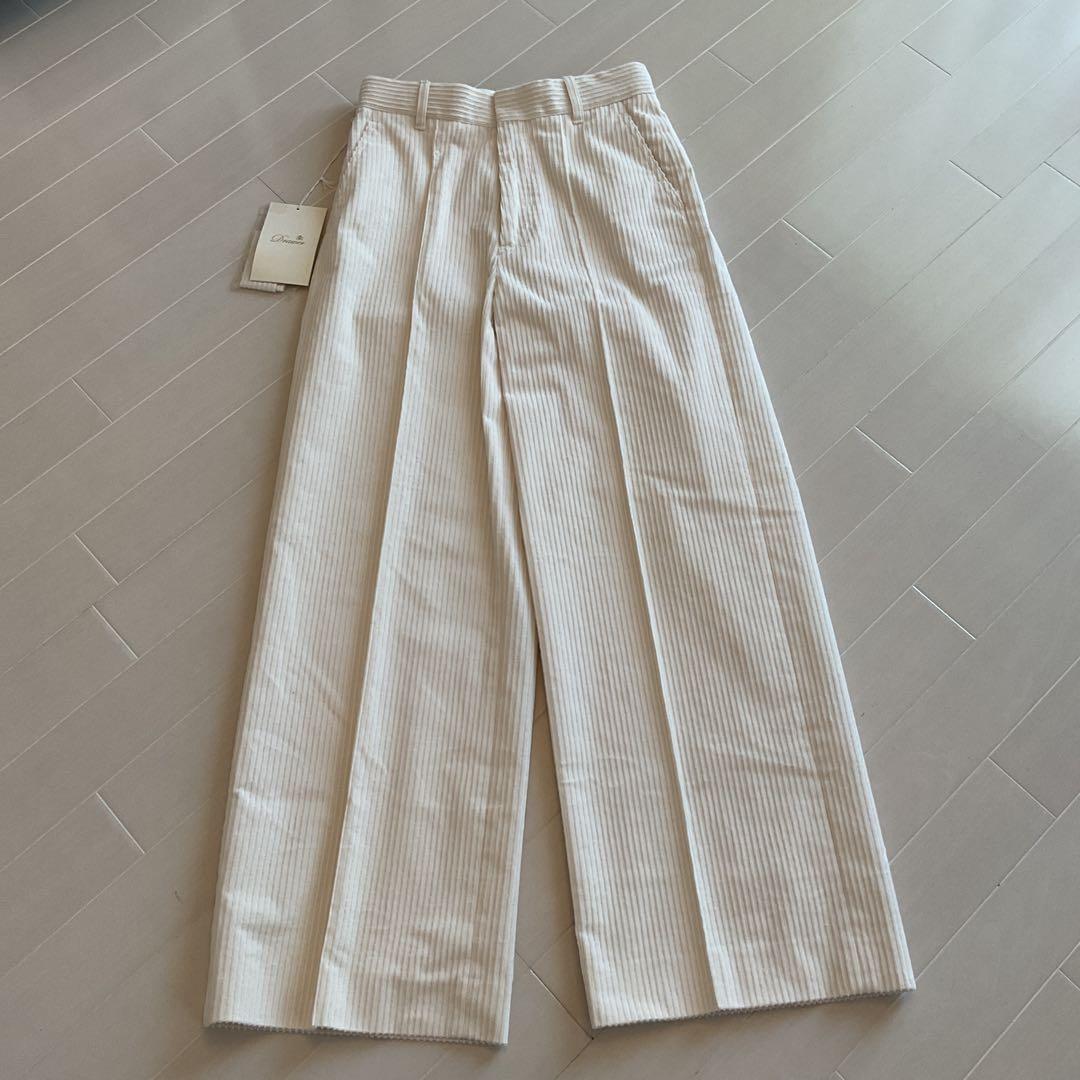 限定値下げ 新品未使用 ドゥロワー パンツ 34 オフホワイト