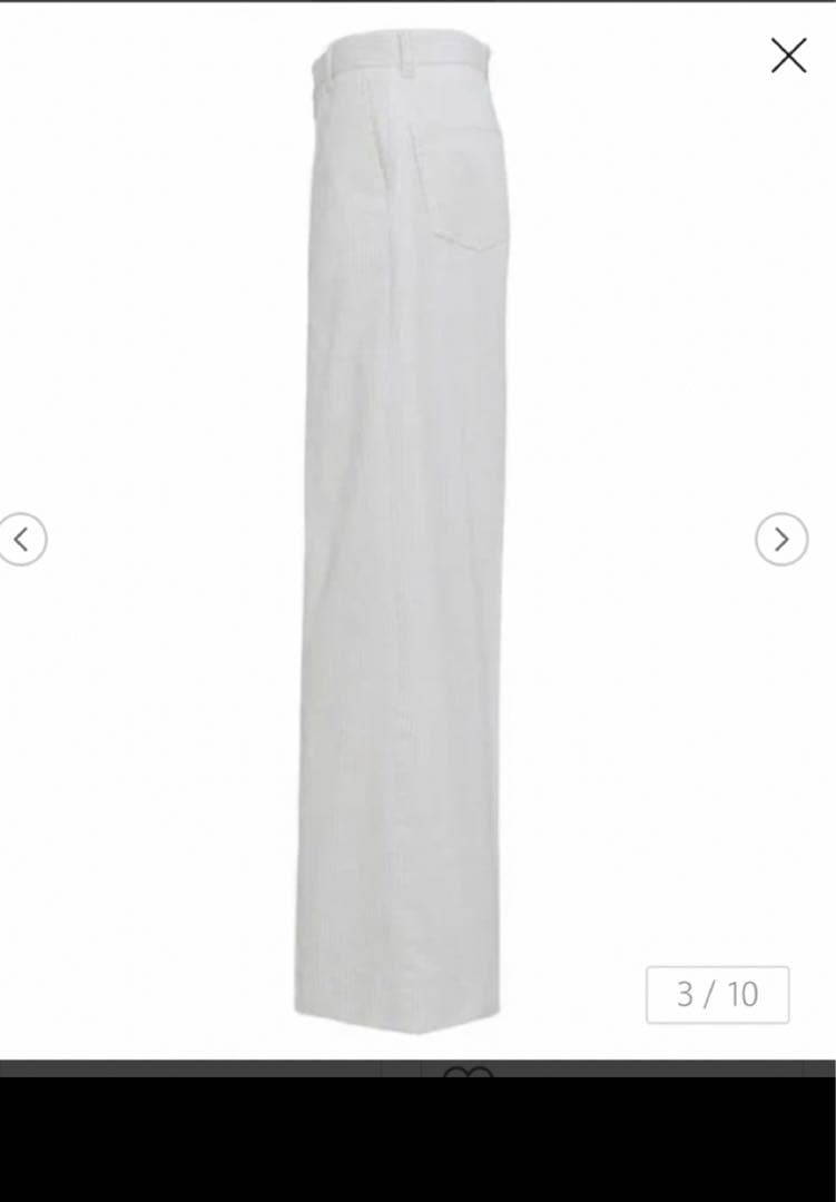 限定値下げ 新品未使用 ドゥロワー パンツ 34 オフホワイト