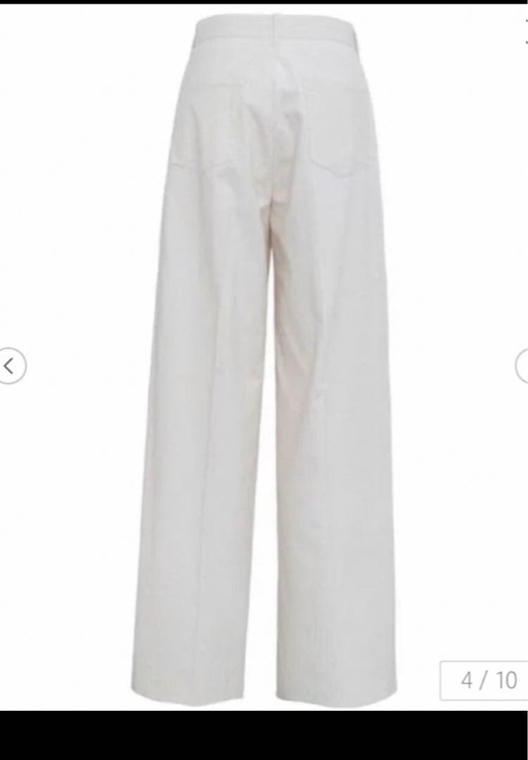 限定値下げ 新品未使用 ドゥロワー パンツ 34 オフホワイト