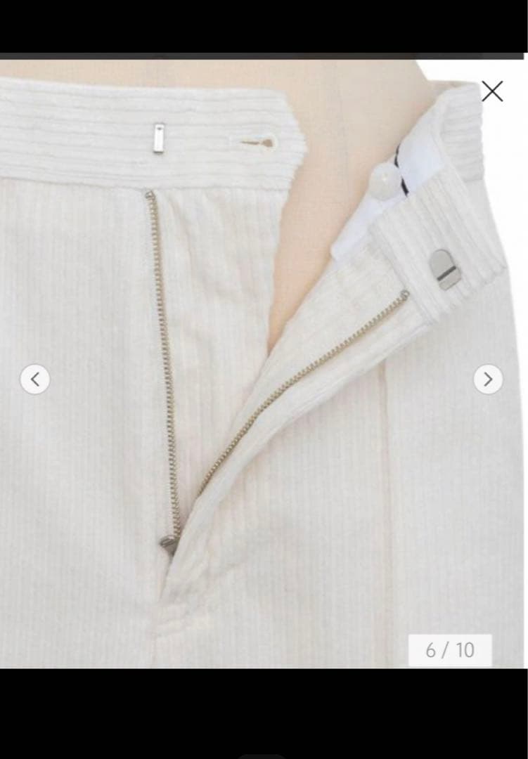 限定値下げ 新品未使用 ドゥロワー パンツ 34 オフホワイト