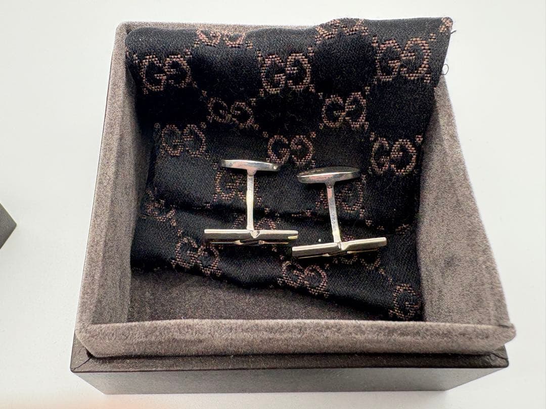 GUCCI シルバー925 メンズ　カフリンクス　箱付