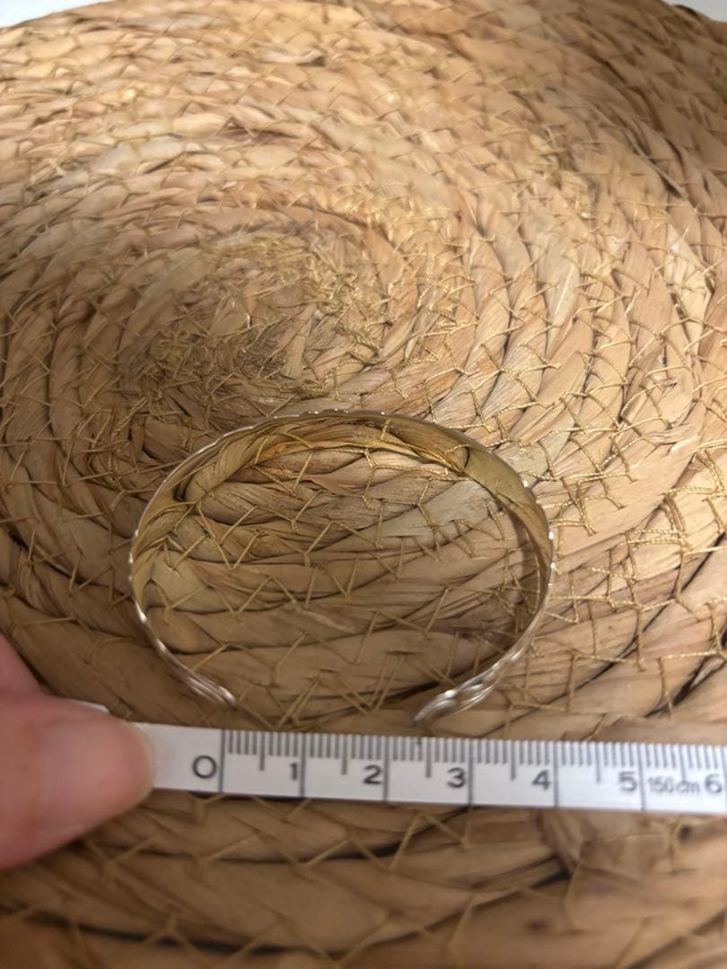 BOOOハワイアンジュエリー　シルバー925 10mm幅　手彫りバングル