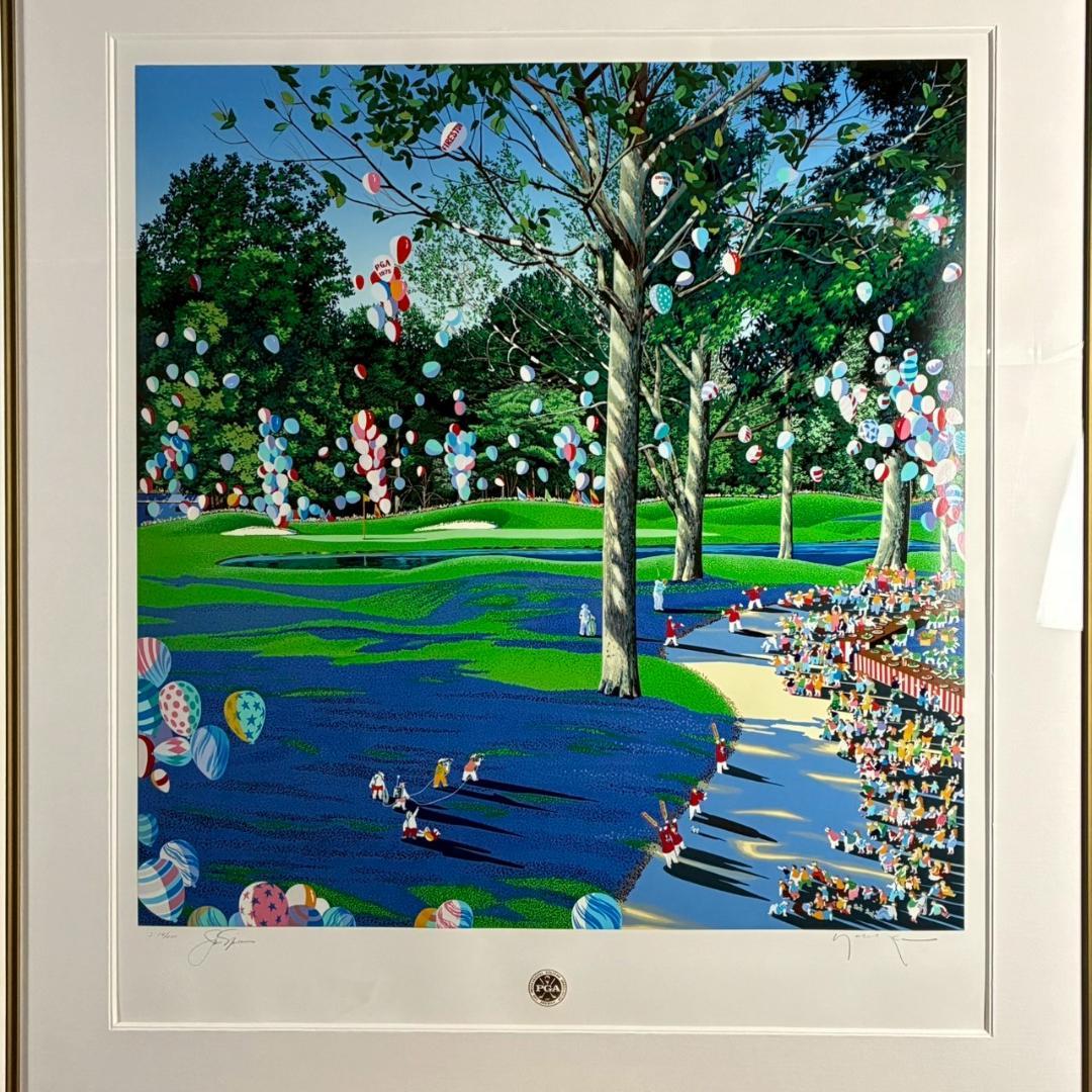 【ロビー】美品 ヒロ・ヤマガタ「PGAチャンピオンシップ」シルクスクリーン