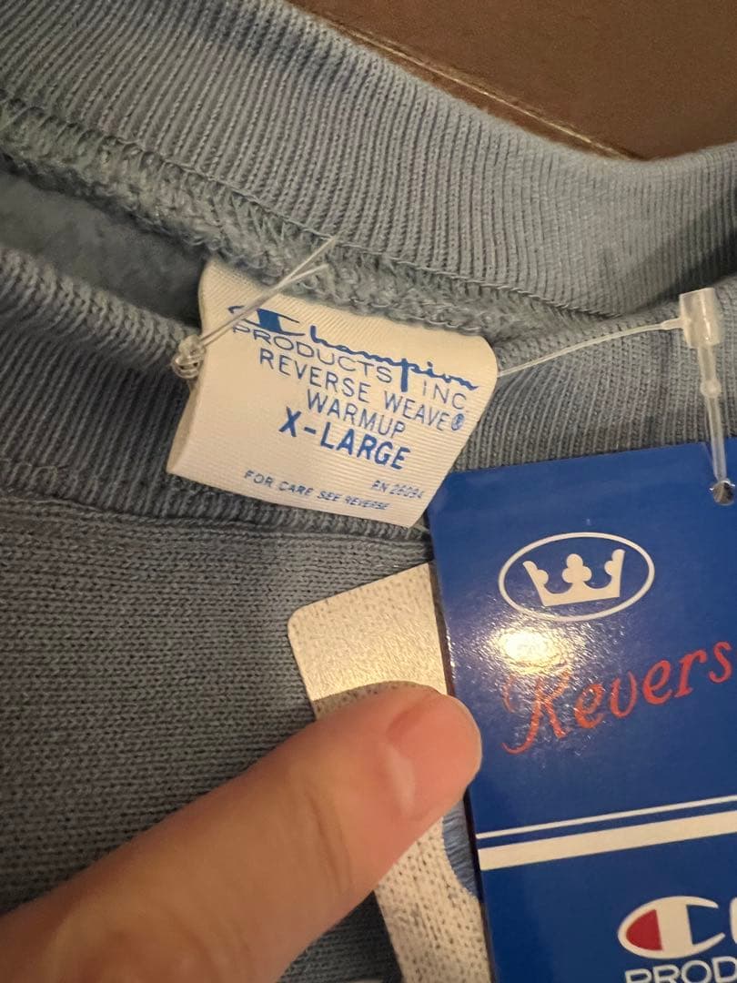 ほぼ新品　Champion 11.5oz リバースウィーブ ブルーグレー XL