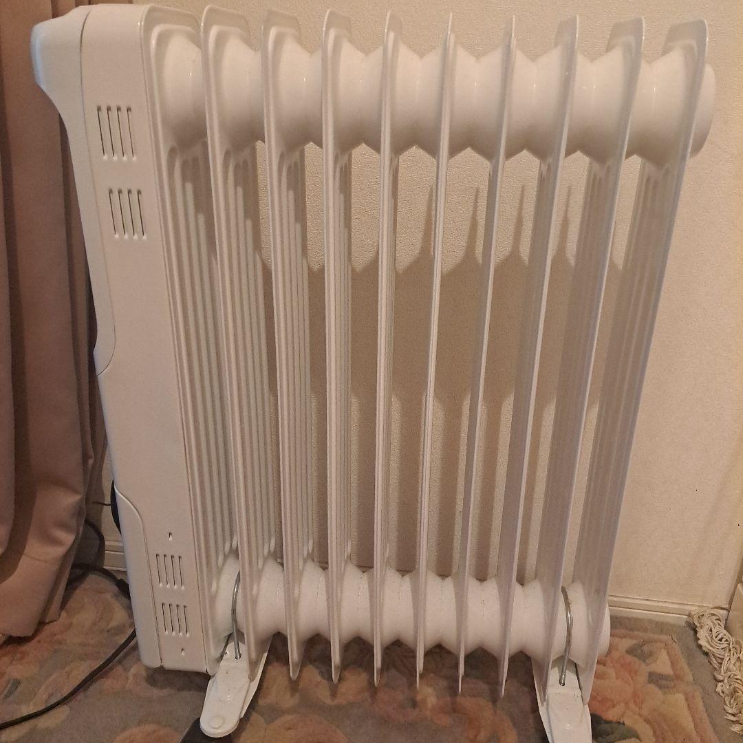 ホワイト オイルヒーター 縦型