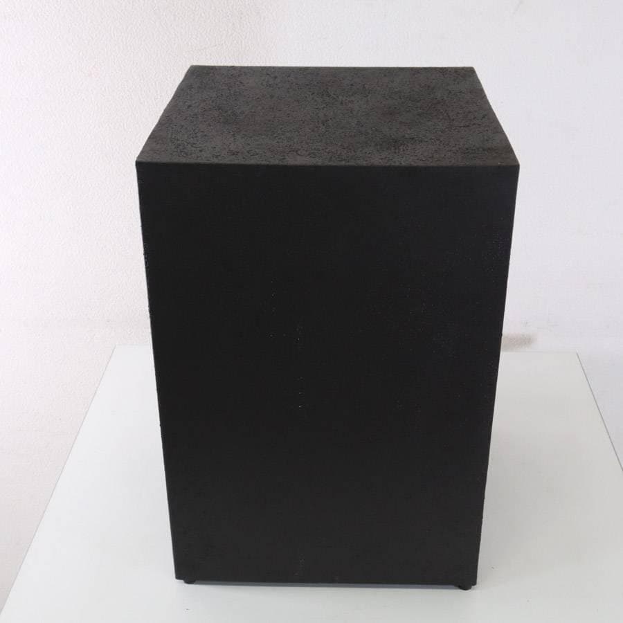 値下展示品 ザラホーム スクエアメタルベース サイドテーブル ブラック 鉄製