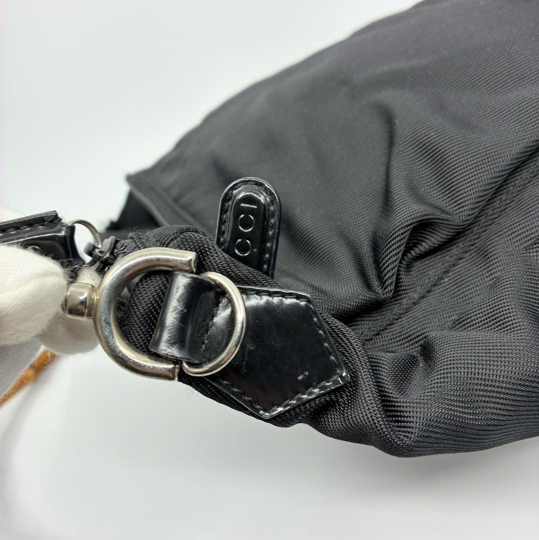 GUCCI グッチ バンブー ハンドバッグ 黒 ブラック A1359A1
