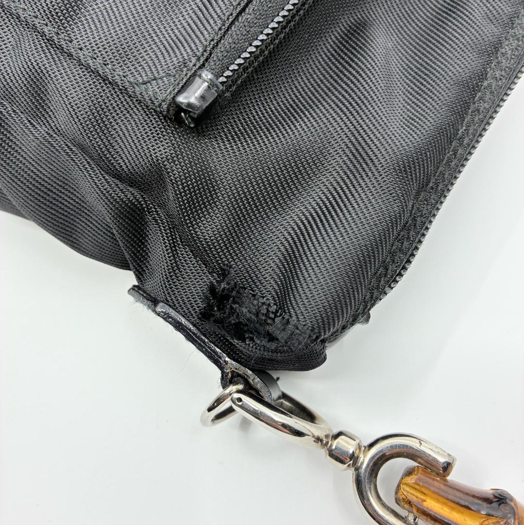 GUCCI グッチ バンブー ハンドバッグ 黒 ブラック A1359A1