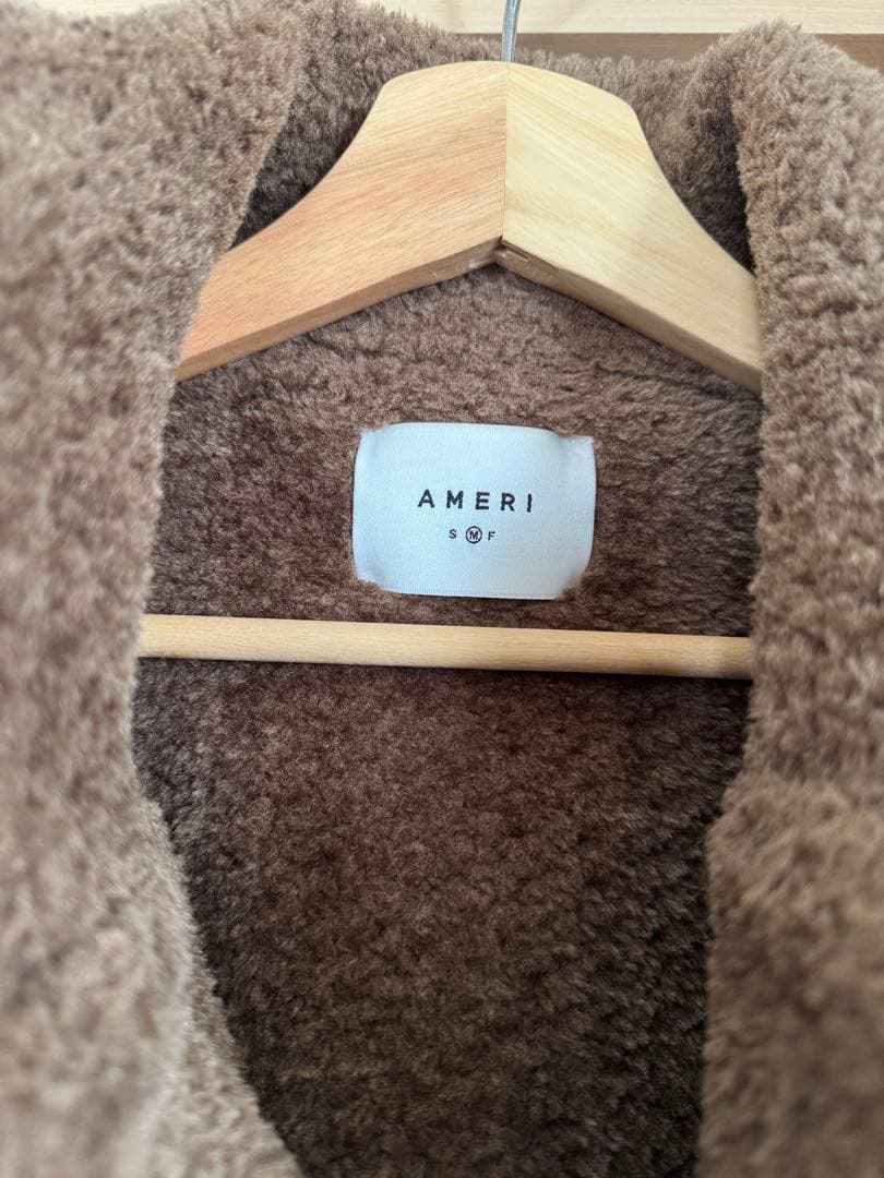 ジャケット・アウター AMERI MOUTON LAYERED DENIM JACKET